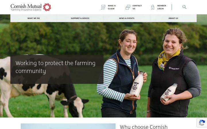 Screenshot von cornishmutual.co.uk