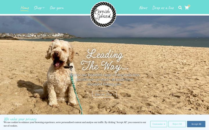 Screenshot of cornishspliced.co.uk