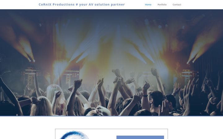 Screenshot of cornixproductions.be
