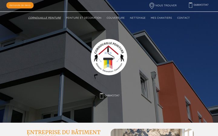 Screenshot of cornouaille-peinture-etancheite.fr