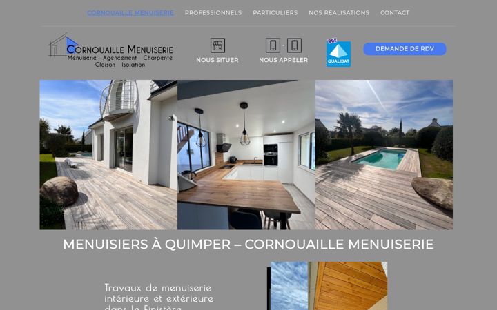 Screenshot of cornouaillemenuiserie.fr