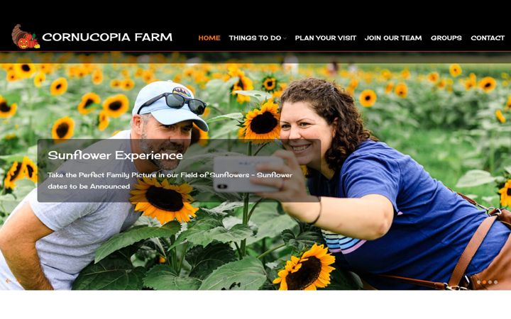Screenshot of cornucopiafarm.com