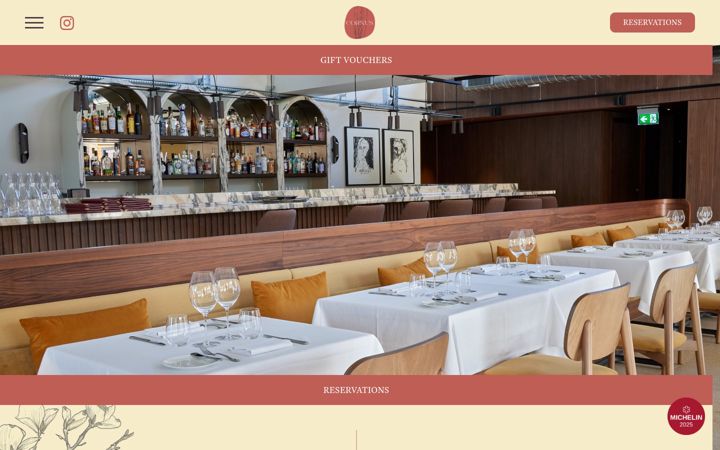 Screenshot von cornusrestaurant.co.uk