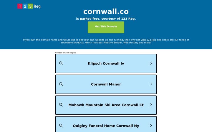 Screenshot of cornwall.co