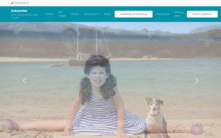 Screenshot von cornwallbeachchalet.co.uk