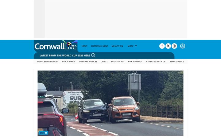 Snímek obrazovky cornwalllive.com