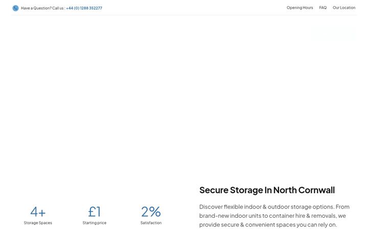Screenshot of cornwallstorage.co