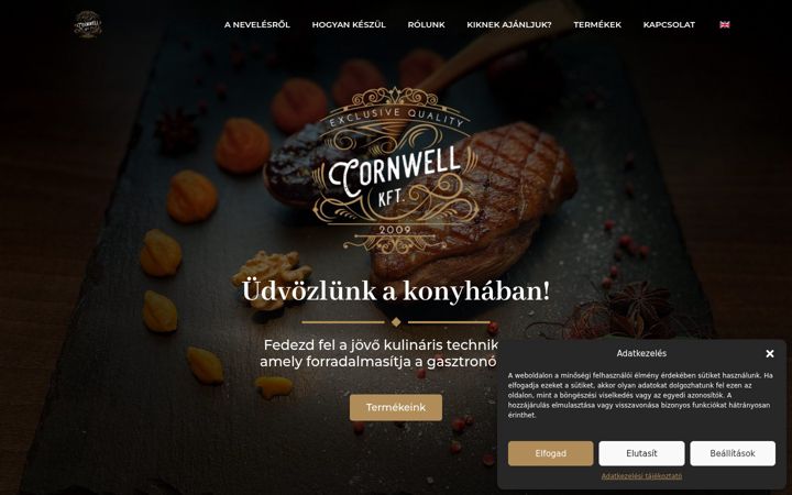 Screenshot of cornwell.hu