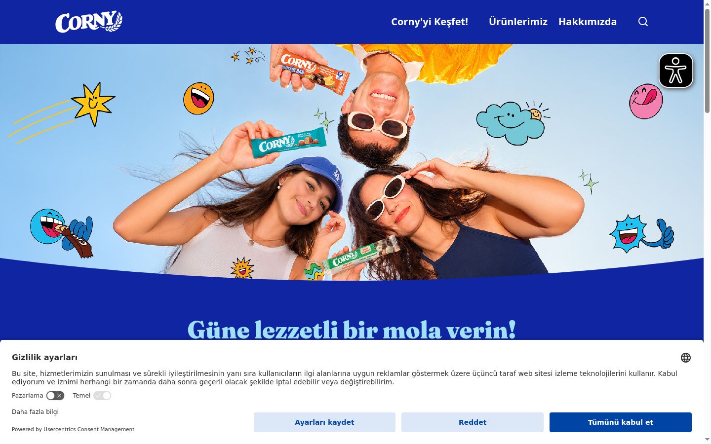 Screenshot tal-banner tal-kunsens muri qabel kwalunkwe interazzjoni