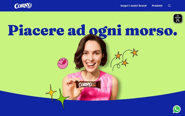 Екранна снимка на corny.it