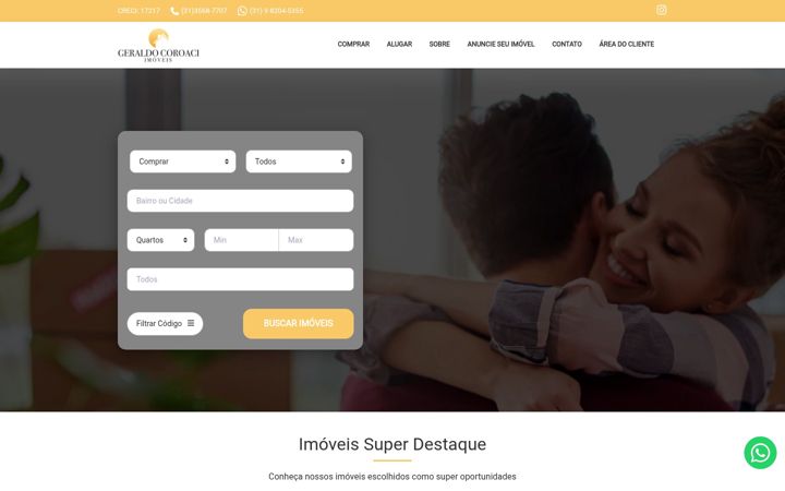 Snimka zaslona za coroaciimoveis.com.br