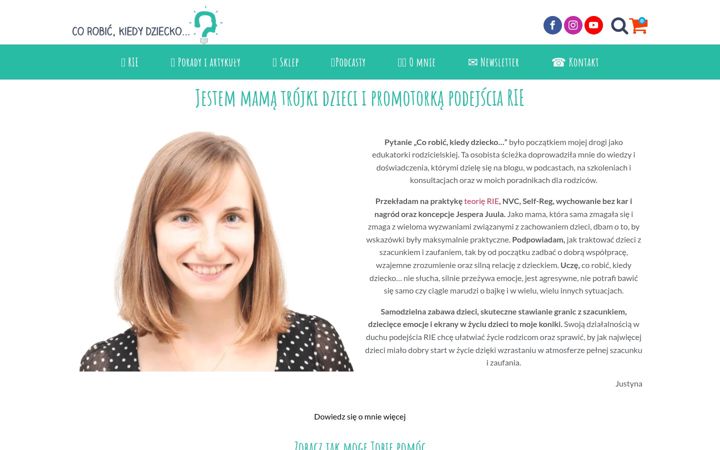 Screenshot of corobickiedydziecko.pl