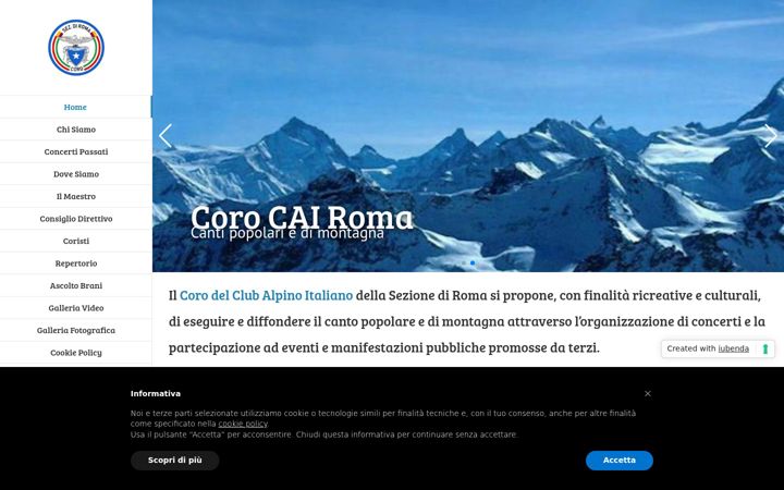 Screenshot of corocairoma.it