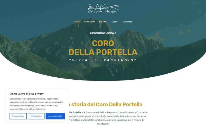 Screenshot of corodellaportella.it