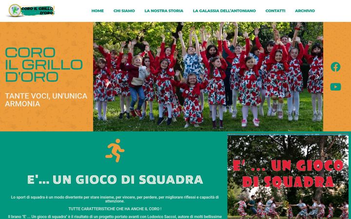 Screenshot of coroilgrillodoro.it