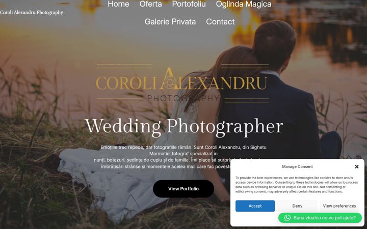 Screenshot of corolialexandruphotography.ro