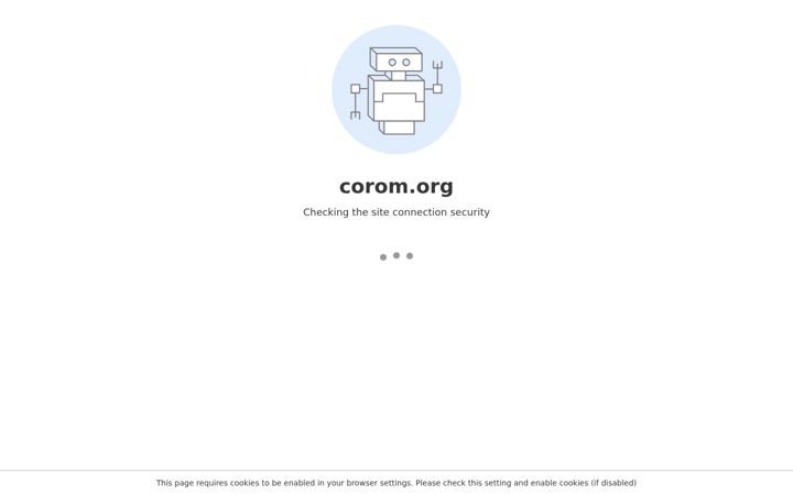Screenshot of corom.org