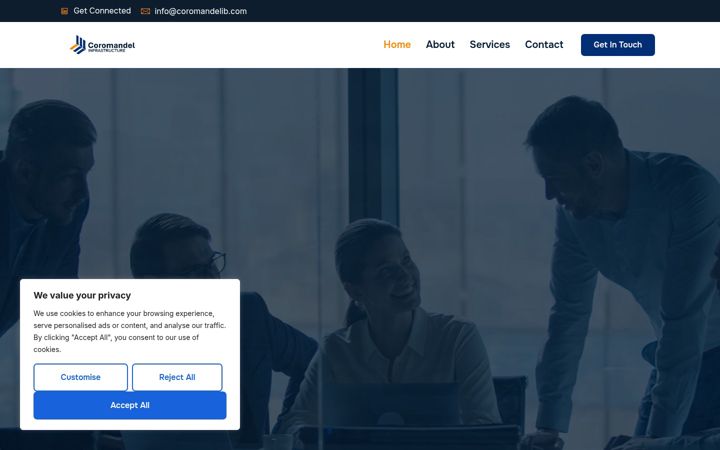 Screenshot of coromandelib.com