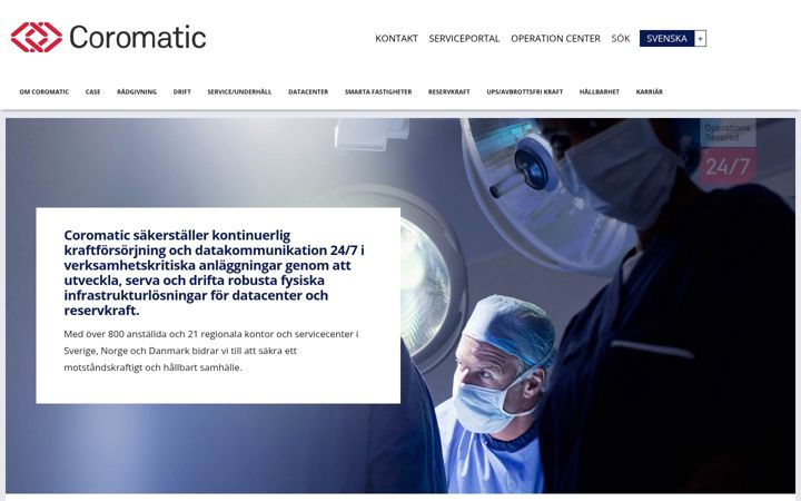 Screenshot of coromatic.se