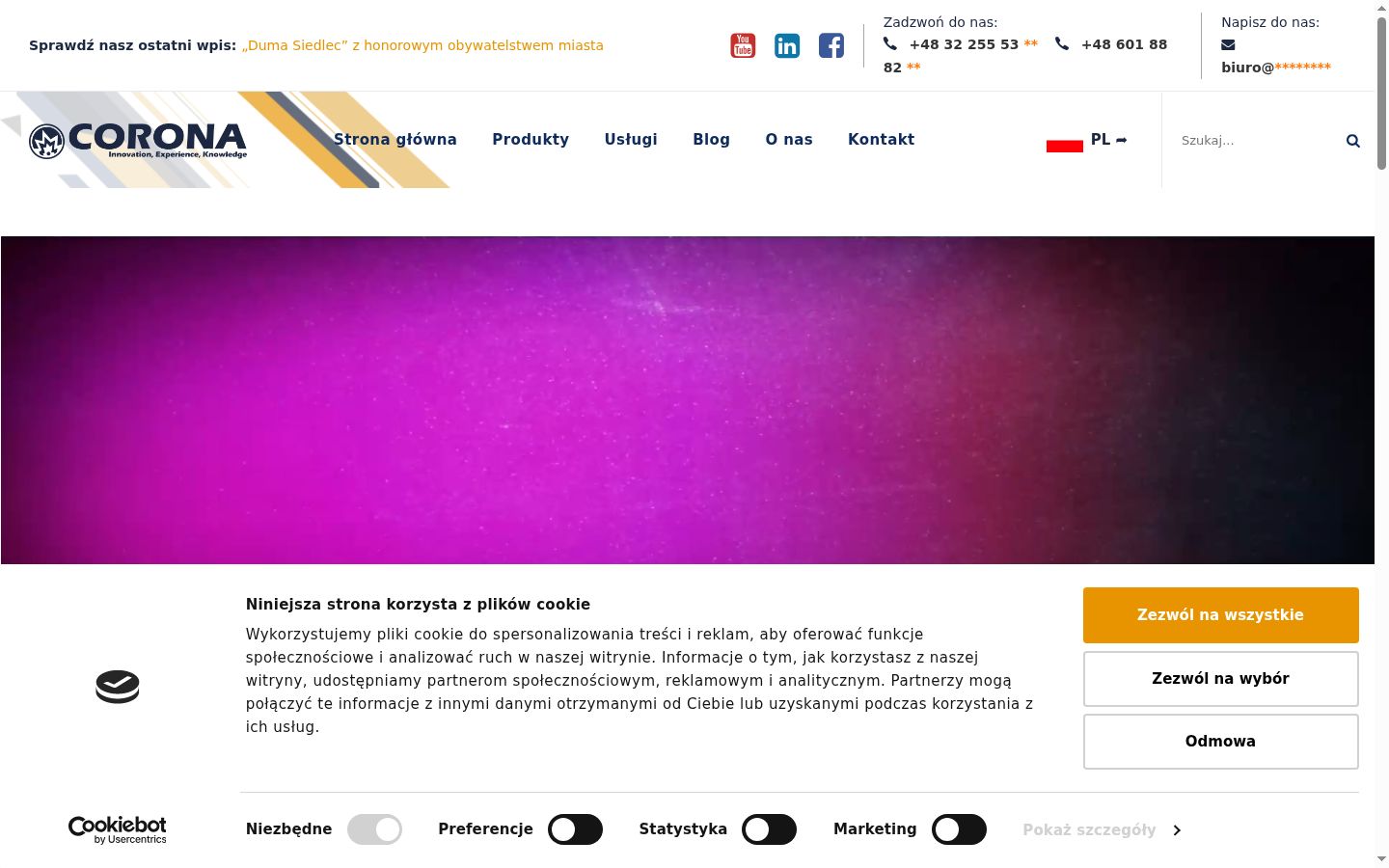 Screenshot des Einwilligungsbanners vor jeglicher Interaktion
