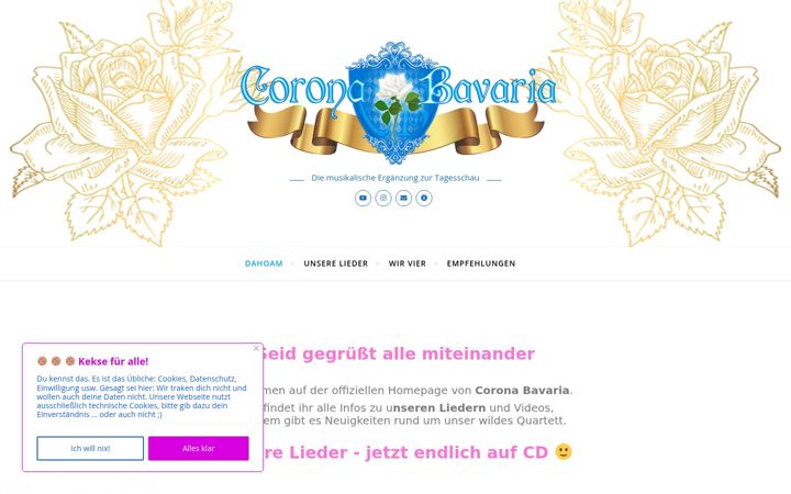 Screenshot of coronabavaria.de