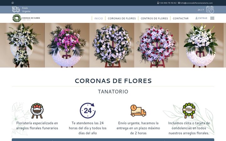 Screenshot of coronadeflorestanatorio.com