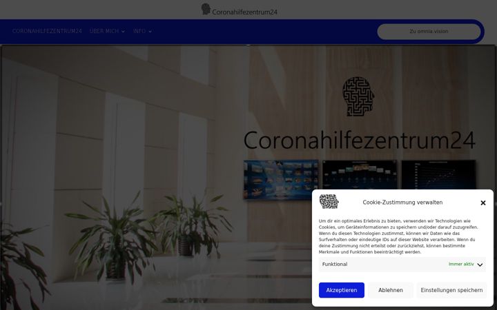 Screenshot of coronahilfezentrum24.de