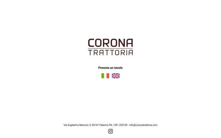 Screenshot of coronatrattoria.it