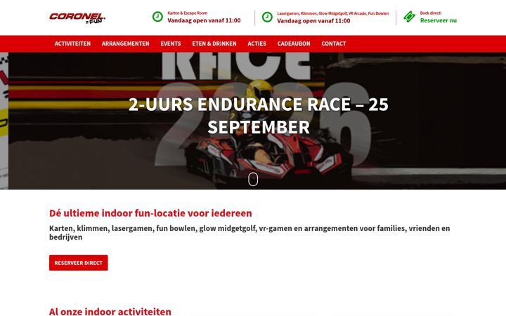 Screenshot stránky coronel.nl
