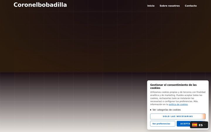 Screenshot of coronelbobadilla.es
