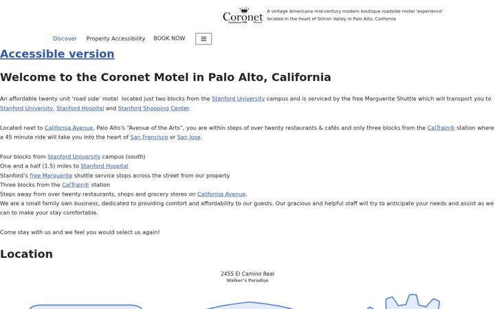 Screenshot of coronetmotel.com