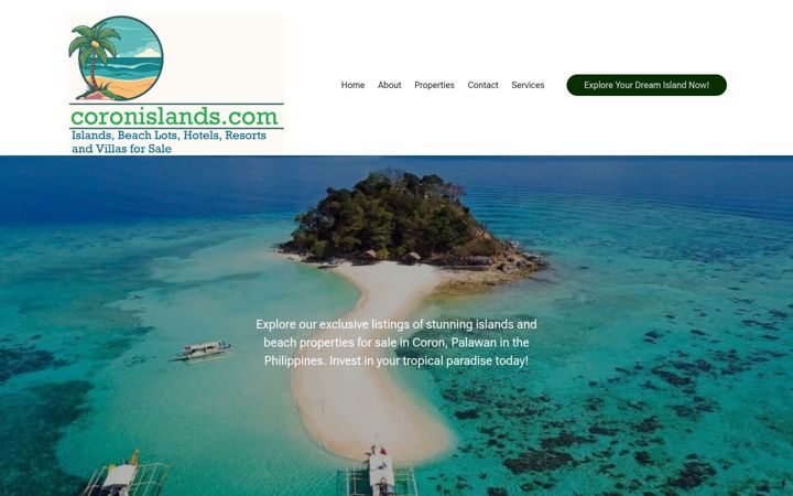 Screenshot of coronislands.com