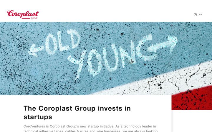 Screenshot of coroplastventures.com