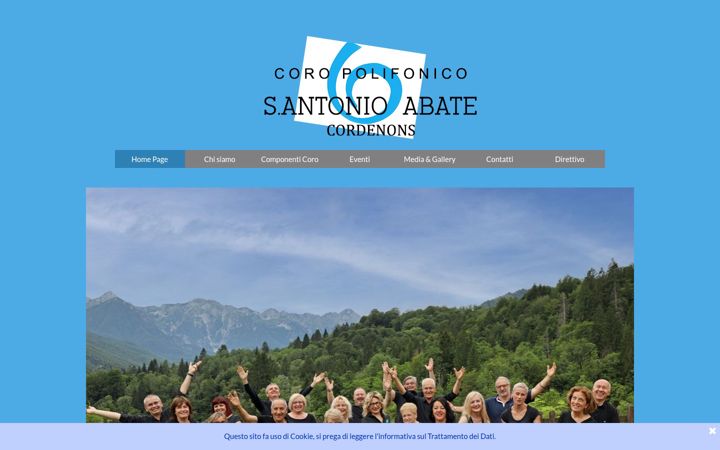 Screenshot of corosantantonioabate.it