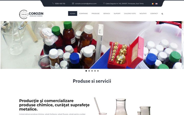 Screenshot of corozin.ro