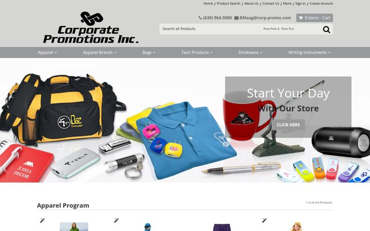 Screenshot of corp-promo.com