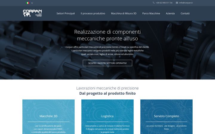 Screenshot of corpan.it