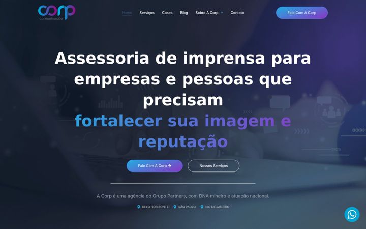 Snimka zaslona za corpcomunicacao.com.br