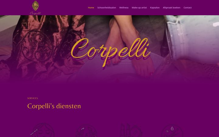 Screenshot of corpelli.be