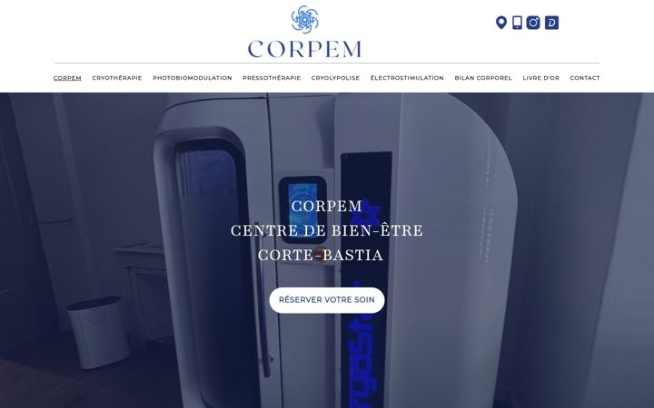 Screenshot of corpem.fr