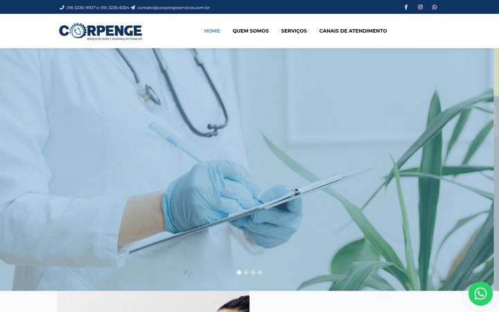 Snimka zaslona za corpengeservicos.com.br