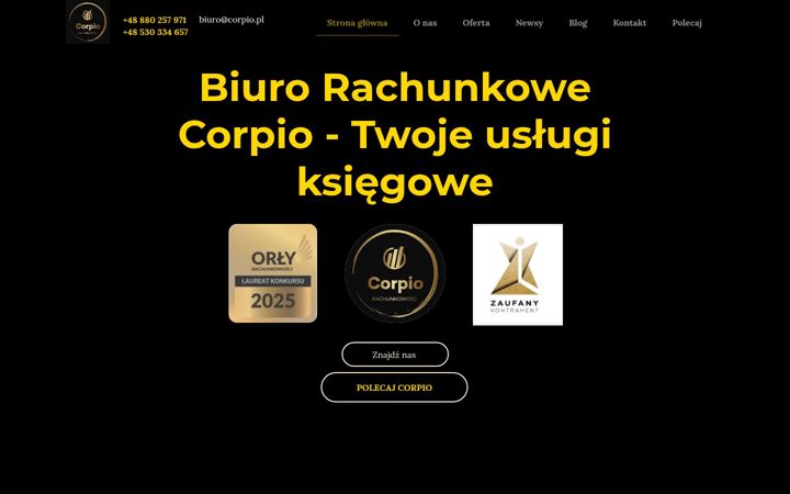 Screenshot of corpio.pl