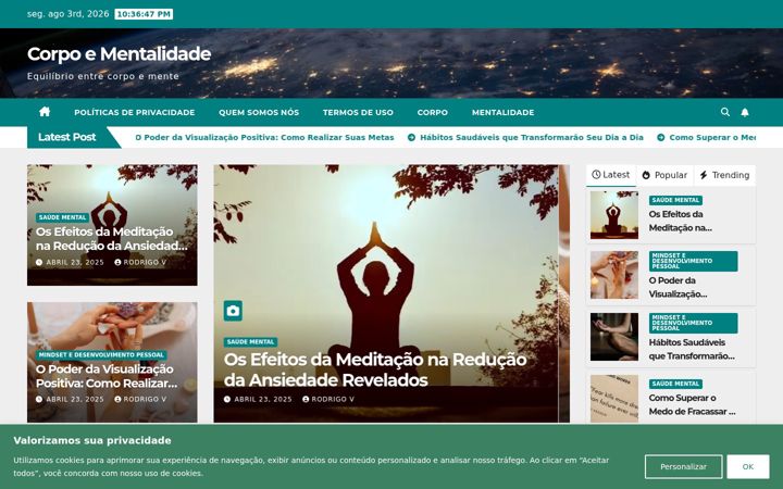 Screenshot of corpoementalidade.com.br