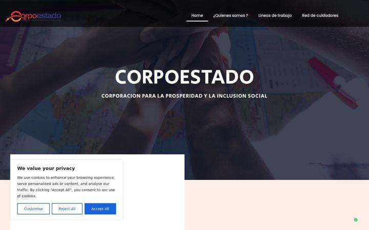 Screenshot of corpoestado.com