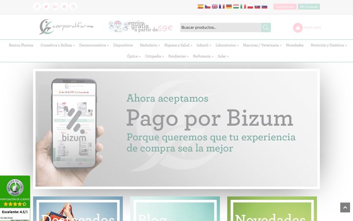 Screenshot of corporalfarma.es