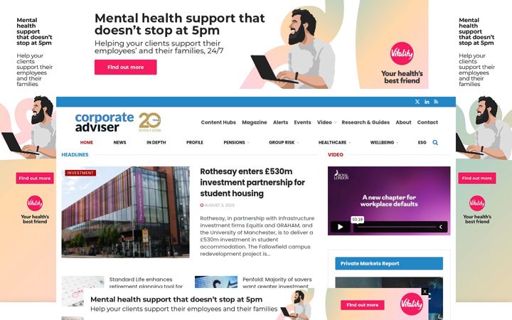 Screenshot of corporate-adviser.com
