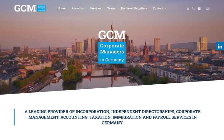 Screenshot of corporate-managers.de