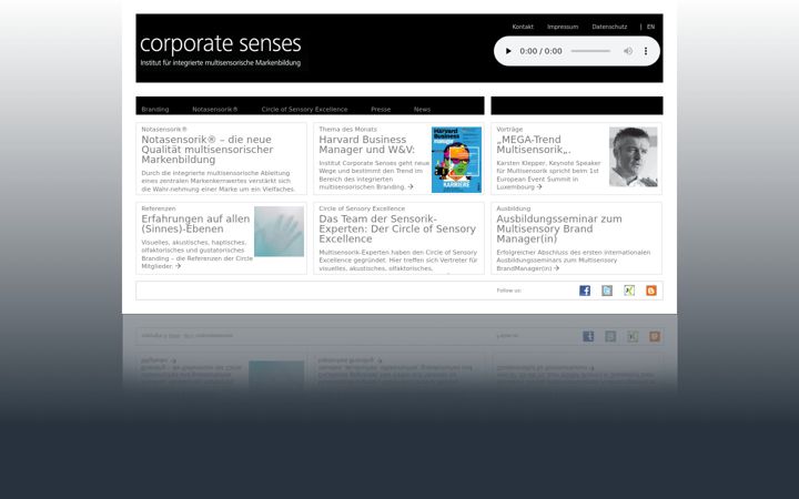 Screenshot of corporate-senses.com