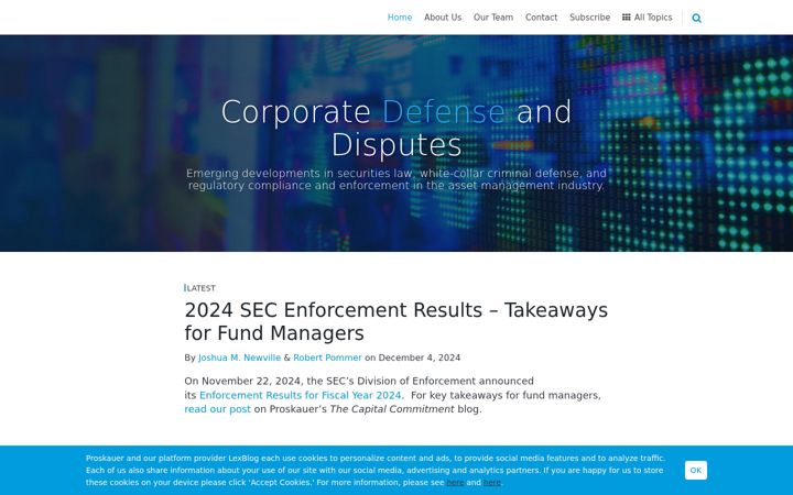 Screenshot of corporatedefensedisputes.com