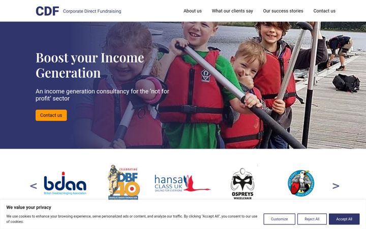 Screenshot of corporatedirect.org.uk